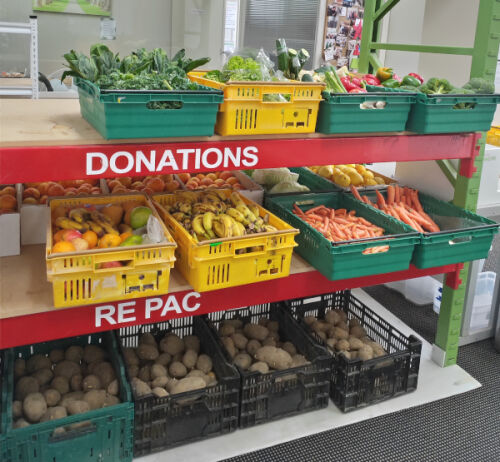 Donated food